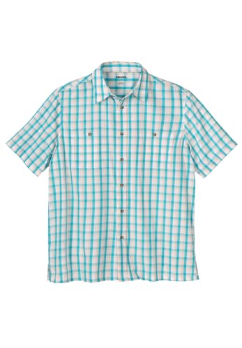 KingSize Men's Big & Tall Check Short-Sleeve Sport Shirt