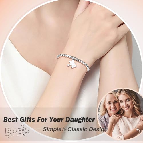 Image of Puzzle Bracelets for Women Girls, Birthday Mothers' Day Christmas Gifts for Granddaughter Niece Daughter sister Bestie