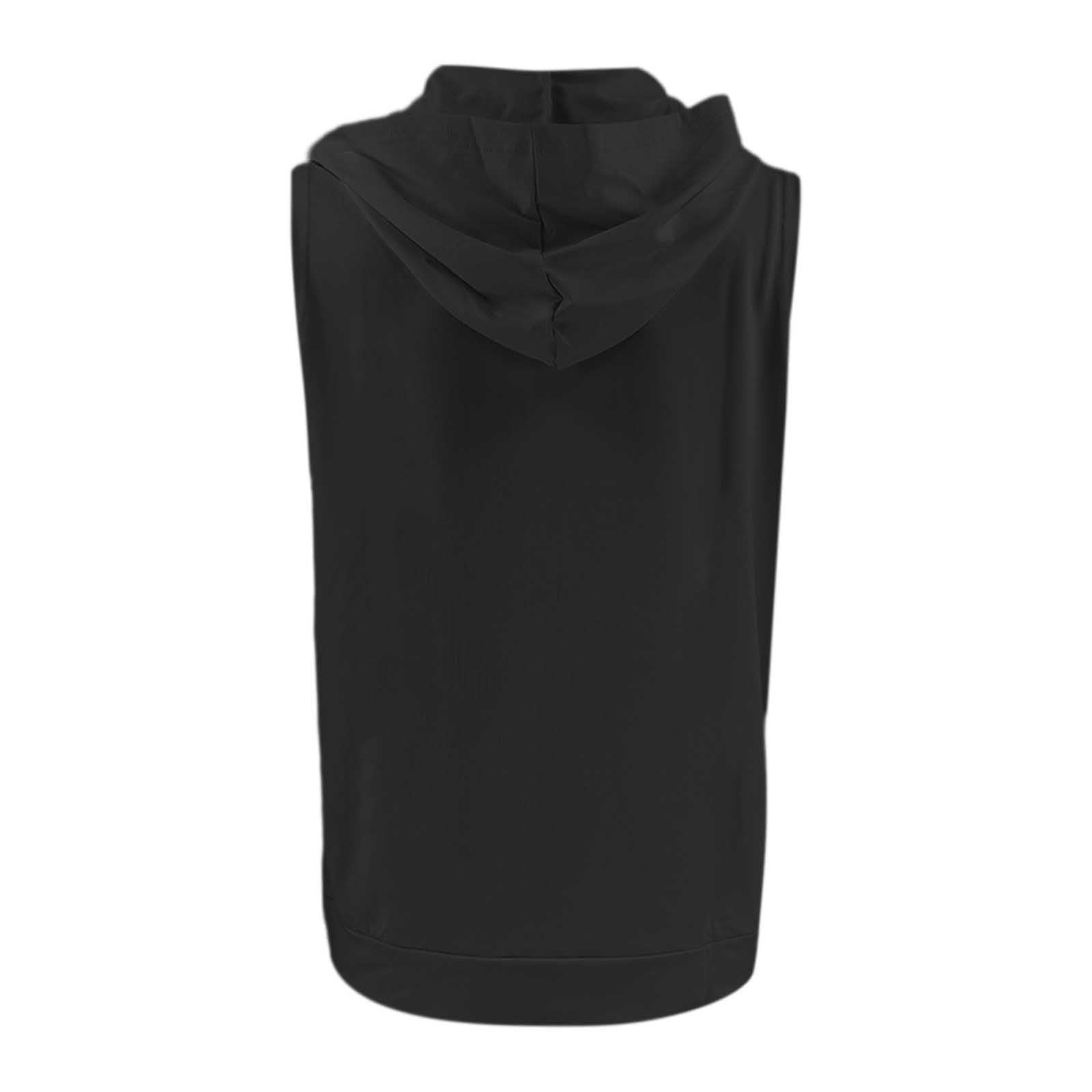 Generisch Damen Sommer Fitness Weste Sport Kapuzen Ärmellose Jacke