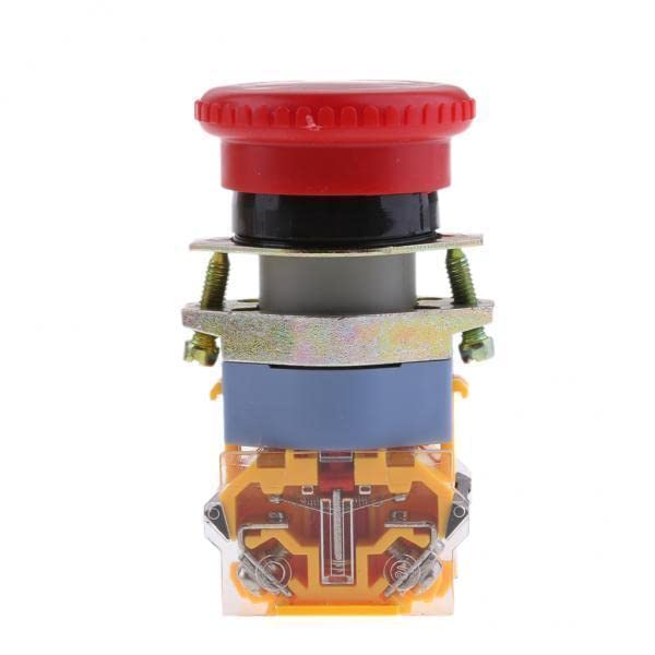 UJEAVETTE 6xLA39-11ZS Mushroom NC/NO Emergency Stop Self Locking Push-button Switch Red-image-38