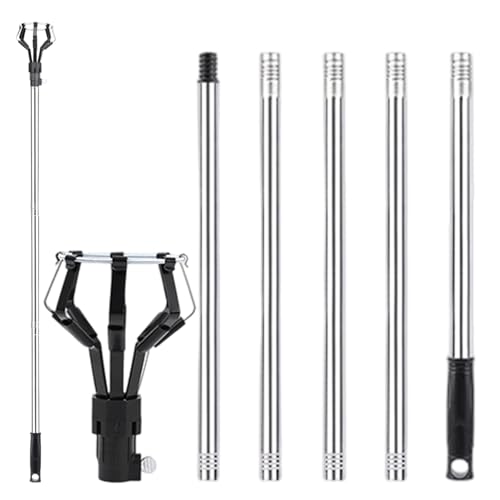 Changer for High Ceilings, Metal Telescopic Changing Tool, Extender Pole High Ceiling Tools, for Chandelier Recessed Lighting Floodlight Replacement Maintenance