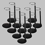 12-Piece Adjustable Doll Stand Set for 8-14 Inch Fashion Dolls & Action Figures | Retractable Waist Display Stand for 10, 11, 12, 13, 14 Inch 1/6 Scale Doll Accessories - Home Store Party Display