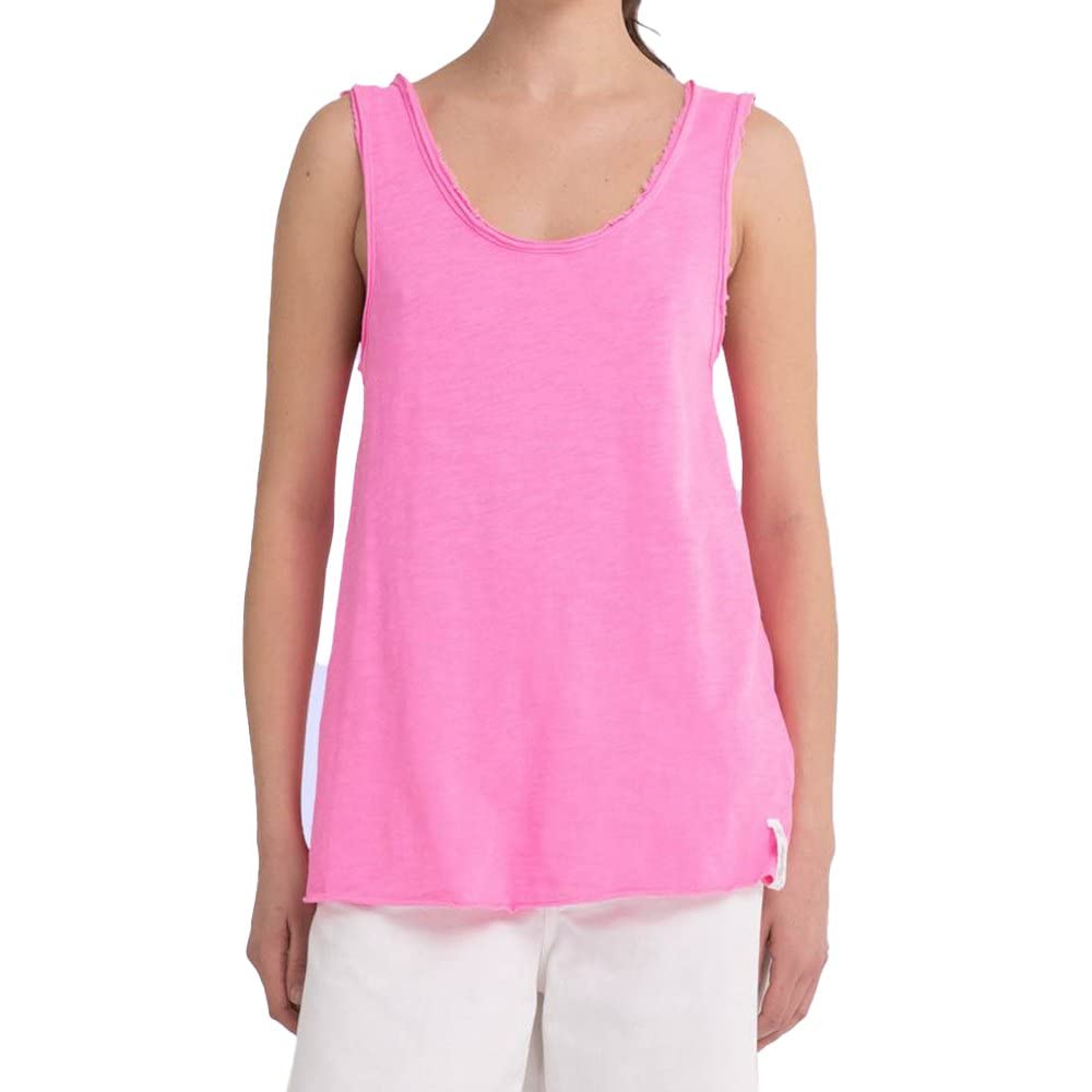 REPLAY Women's Loose Fit Tank Top, 817 Pink Fluo, S