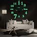 Produktbild Coraltree DIY leuchtende Wanduhr Moderne stille Wanduhr XXL Acrylspiegel 3D Aufkleber Wanduhr Home Hotel Office Dekoration Geschenk (Luminous-3)