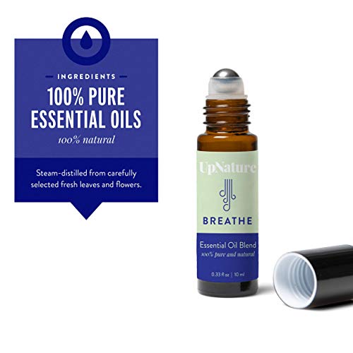 Rescue Essential Oil Roller Set - Muscle Relief, Peace, Calming and Breathe Essential Oils Blends - Easy Application, Pre-Diluted Roll-On with Leak-Proof Rollerball - Perfect Stocking Stuffers!