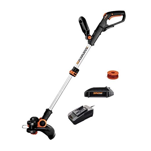 Worx WG163.8 GT 3.0 20V PowerShare 12" Cordless String Trimmer & Edger, 12in, 1 Battery and Quick Charger Included