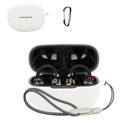 For EarFun Clip 2 �P�[�X �J�o�[ �i�J���r�i�t��+�X�g���b�v�t�� �j �V���R�����[ �����h�~ �L�Y�h�~ �ϏՌ� �����[�d�\ �h�� �h�oEarFun Clip 2 �p �P�[�X �J�o�[�i�z���C�g�j