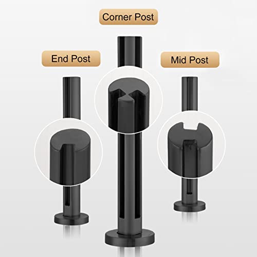 Poteau d'angle en acier inoxydable pour sécuriser un escalier