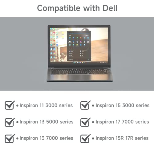 65W Ac Charger For Dell Inspiron 15-3000 15-5000 15-7000 17-7000 17-5000 17-3000 2 In 1 Series 3501 3511 3583 3593 7506 7573 5758 5755 5558 Ha65Ns5-00 Xps 9350 9360 La65Ns2-01 Charger Laptop Power #TOP5