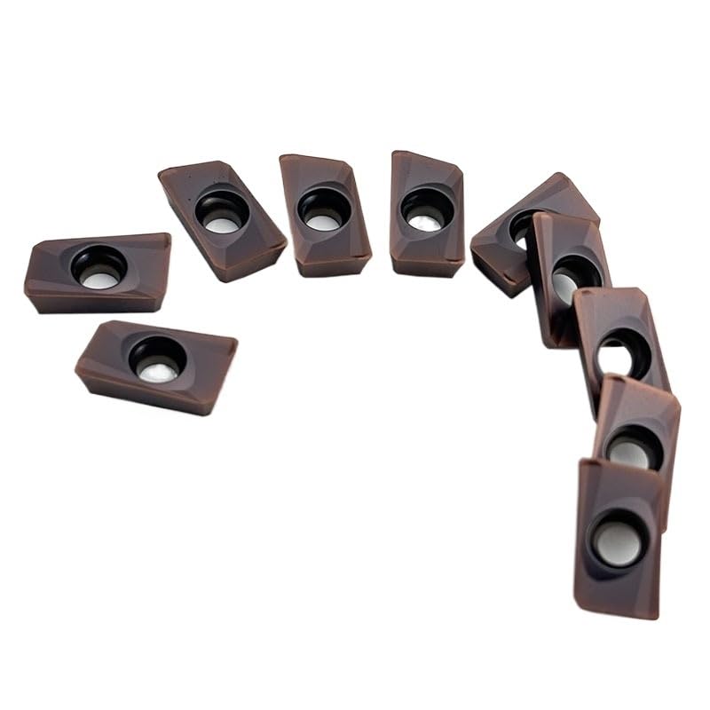 APMT1604PDER-H2 VP15TF Carbide Inserts for CNC Turning & Milling (10pcs) – Ideal for Steel, Stainless Steel, and Alloys(APMT1604 H2 Gray Black)