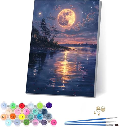 G  yCgoCio[ i DIY Paint by Numbers LbghG h G fW^G uVƃANG̋ l̂߂̃NGCeBuȎ z[ ItBX Mtg 70x95cm t[t 8-9