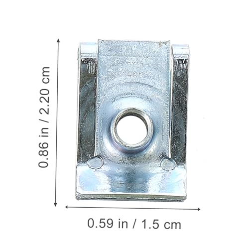 Clips en U para parachoques y ambientes marinos, kit de 100 piezas de acero para tus proyectos 2