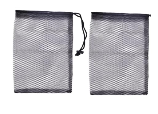 YOUOUYEN Pond Filter Pump, Small Pond Filter Bag, Pond Pump and Filter Barrier Bag, Large Pump Nylon Mesh Bag, Pond Filter Mesh Bag with Drawstring Household Water Pump Filter Accessories (2PCS)