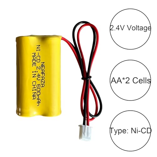 Batterie 2.4V pour bloc autonome de sécurité compatible Interstate NIC1394