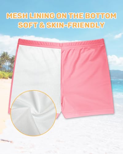 Image of Girls Tankini Swimsuits 2-Piece Bathing Suit Criss Cross Straps for Kid Child Swimwear Swim Tops with Short 6-16 Years