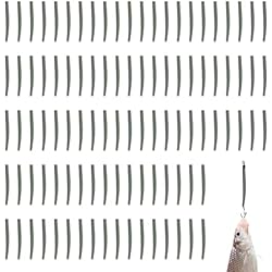Aparejo Antienredos Surfcasting HERCHR Pesca Mangas Anti Enredo, 100 Piezas Pesca de la Carpa Tubos de Goma, Mangas anticorrosión de 36 mm antienredos para Aparejos de Pesca