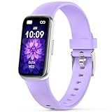 Mgaolo Fitness Tracker, Waterproof Activity Tracker with Heart Rate Sleep Monitor for Men Women, Health Pedometer Smart Watch Compatible with Android iOS (Purple)