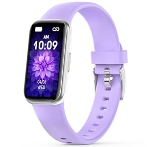Mgaolo Fitness Tracker, Waterproof Activity Tracker with Heart Rate Sleep Monitor for Men Women, Health Pedometer Smart Watch Compatible with Android iOS (Purple)