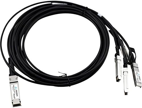 Axiom CAB-Q-S-5M-AX 40GBASE-CR4 QSFP+ to 4 10GBASE-CU SFP+ Passive DAC Arista Compatible 5M