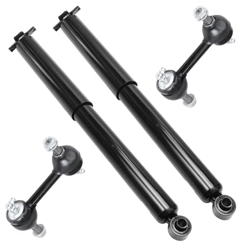 Image of Detroit Axle - RWD Rear Shocks Kit for 2004-2012 Chevy Colorado GMC Canyon Isuzu i-370 2 Shock Absorbers 2 Sway Bar End Links 2005 2006 2007 2008 2009 2010 2011 Replacement