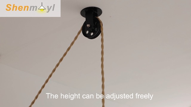 Image of Shenmoyl Plug in Pendant Light Hanging Light Fixture Corded On /Off Switch Brass Pendant Light with White Tulip Glass Lampshade for Bedroom Living Room Kitchen Island