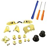 SING F LTD Full LB RB Bumpers Triggers Buttons with Tools for Xbox One Elite Controller Chrome Gold [video game]