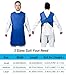 White X-ray Radiation Lead Apron with Thyroid Shield Collar, Adjustable Radiation Protection Apron Set 0.35mmpb(Large)