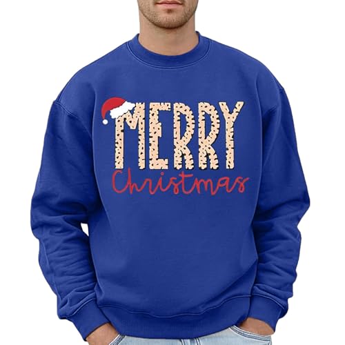 Generisch Herren Weihnachtspullover Mode Schneemann Sportshirt Lange...