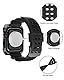 SPGUARD Armband Kompatibel mit Apple Watch 45/44mm iWatch Series 9/8/7/6/SE/5/4 Armband, Edelstahl Metall Rugged Hülle Schutzhülle mit Ersatzarmband Stoßfest TPU Sport Wassserdicht Armbänder(Grey)