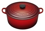 Le Creuset 5-1/2 Quart Round French Oven Covered Red L2501-26-67