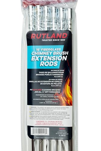 Rutland KRK-18 Fiberglass Chimney Brush Rod Kit