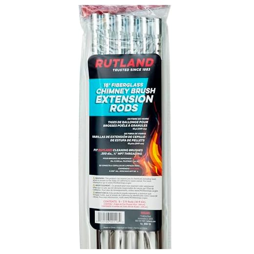Rutland KRK-18 Fiberglass Chimney Brush Rod Kit