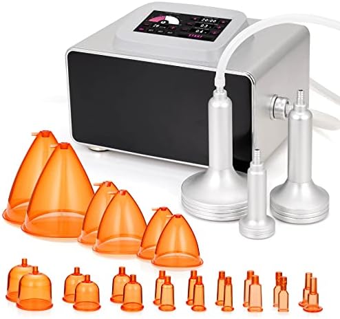 Sextupole Vacuum Therapy Machine, Vacuum Cupping Massager, Scrapping Cupping Therapy Sets with 24 Cups and 3 Pumps [Upgrade Version Touch Screen Operate], USA Stocked