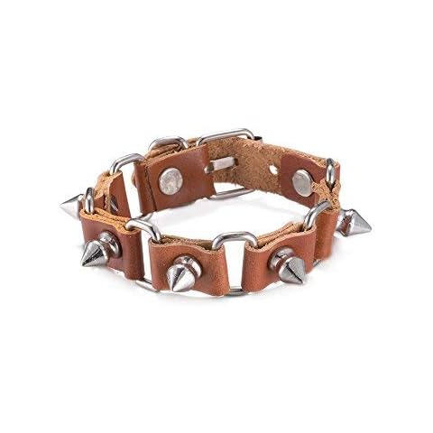 Aleafa Armlet Genuine Leather Spike Bikers Bracelet #Aport-1591 Cover