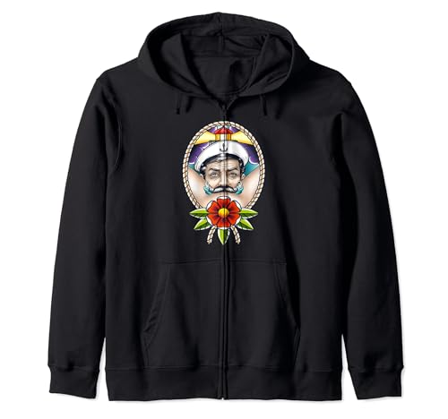 Sailor Barber, Moustache Drôle Moustache Moustache Sweat à Capuche