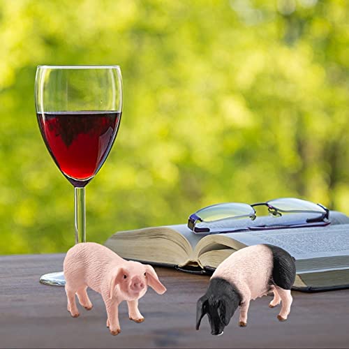 Realistische Bauernhof Schwein Tiere Modell Figur Spielzeug Set, Scheunen Bauernhof Schwein Figuren Sammlung Spielset… – Bild 4