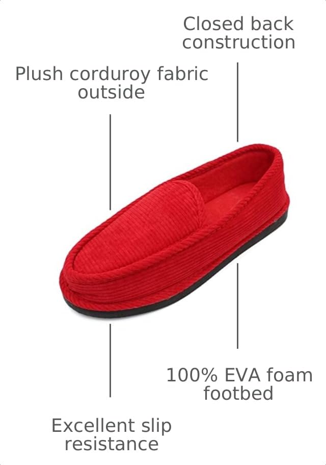 Image of Bright Men's Corduroy House Slippers