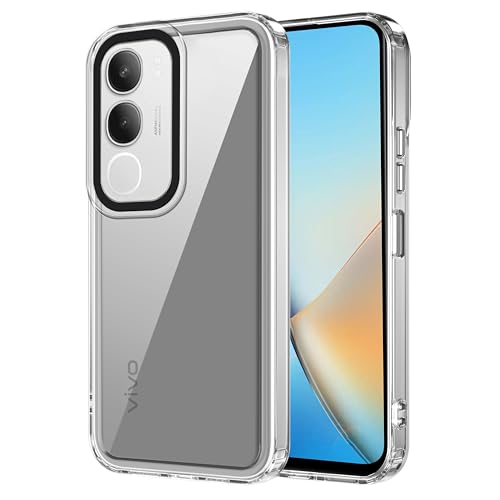 Image of Zapcase Back Case Cover for Vivo Y29 5G | Compatible for Vivo Y29 5G Back Cover | Case Cover with Camera Protection | (TPU + PC | Transparent)