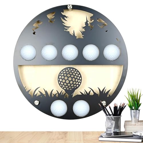 Cadre de présentation pour balles de golf et support mural de collection pour joueurs
