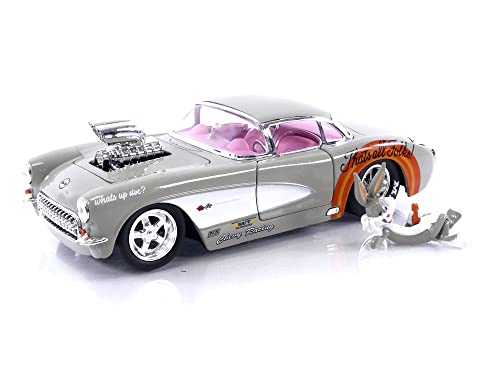 Jada Looney Tunes 1:24 Chevrolet Corvette 1957 y Figura Bugs Bunny