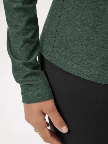 Image of ODODOS Women's Long Sleeve T-Shirt - Ultra Soft odSTRATUM Tech Performance Top UPF 50+ Breathable Crew Neck Pullover