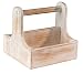 Produktbild getgastro Table Caddy VINTAGE aus Pinienholz, stapelbar, 2-Fächer 13,5 x 6 cm/15,5 x 15,5 x 15 cm | SUN