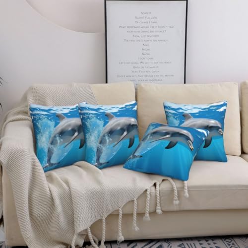 Housse de coussin dauphin pour protéger et moderniser un canapé avec douceur - 2