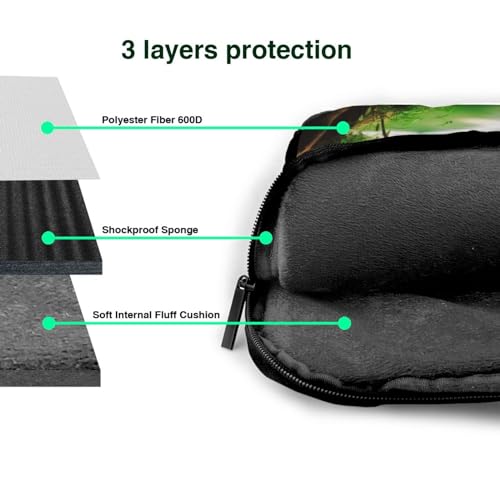 Bolso para portátil KHiry para hombro negro miniatura 5