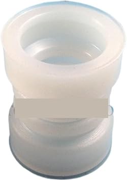 MiJob Special White Seal Tube Big Corrugated Sealing Sleeve Spare Part Beater Rod ,Compatible for Ice Cream Machines Accessory Fitting Length 44mm