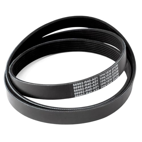 Esttlamer 56992R40A01 Engine Serpentine Drive Belt Compatible with Honda Accord L4 2.4L 2008 2009 2010 2011 2012, 7PK1831 V-Ribbed Belt Replace K070721 7PK1835 56992R40A02
