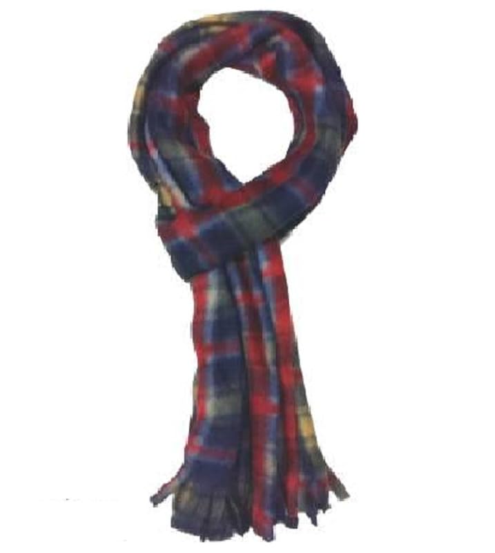 w+ Men's and Women's Check Brown Fleece Muffler Cum Scarf (Brown, Free Size)-picture-32