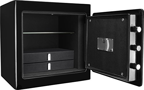 Barska Steel Fireproof Jewelry Security Safe Cabinet With Organizer (Black) #TOP12