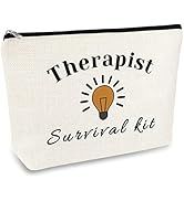 Therapist Gifts Makeup Bag Psychology Gifts Therapist Appreciation Gift Travel Cosmetic Bag Pouch...