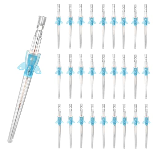 Cathéter IV vétérinaire 22G stérile haute précision pour soins animaux | Lot de 50